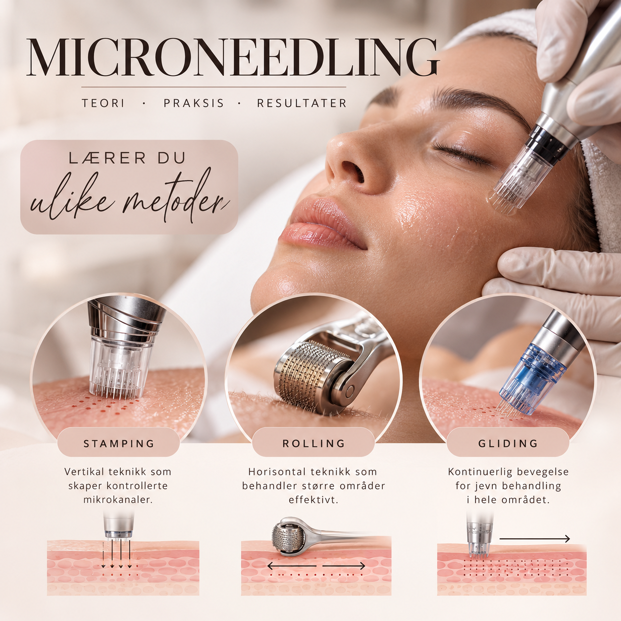 Profesjonelt kurs i Microneedling